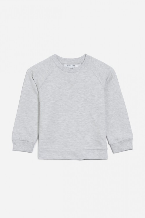 Sweatshirt manga ranglán GRIS