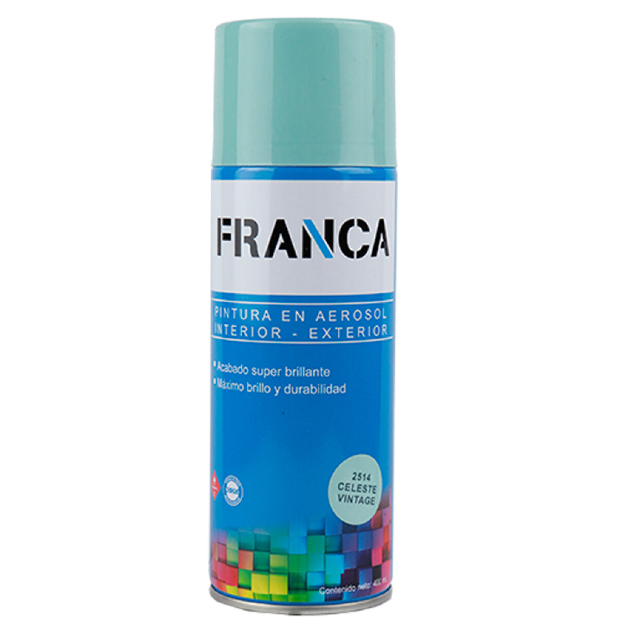 ESMALTE AEROSOL 400ML CELESTE VINTAGE REF.2514 FRANCA ++ - N/a 