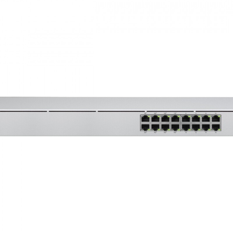 Ubiquiti UniFi Switch USW-16-POE - Conmutador - Gestionado - 16 x 10/100/1000 (8 PoE+) + 2 x Gigabit SFP - montaje en rack, sobr Ubiquiti UniFi Switch USW-16-POE - Conmutador - Gestionado - 16 x 10/100/1000 (8 PoE+) + 2 x Gigabit SFP - montaje en rack, sobr