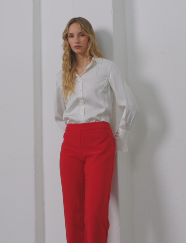 Pantalon Sastrero Slim ROJO
