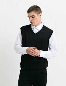 470885 CHALECO HARRINGTON LABEL Negro