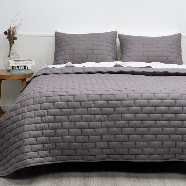 CUBRECAMA BAMBULINO GRIS - 2 PLAZAS