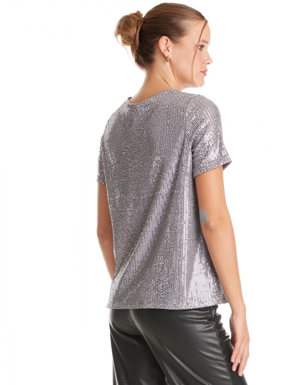Blusa Lentejuelas GRIS