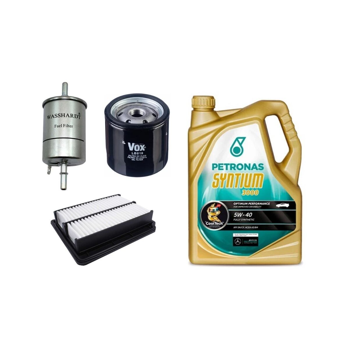 KIT DE FILTROS Y ACEITE 5W40 PETRONAS 