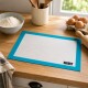 Tapete Silicona 28x42cm CELESTE Y BLANCO