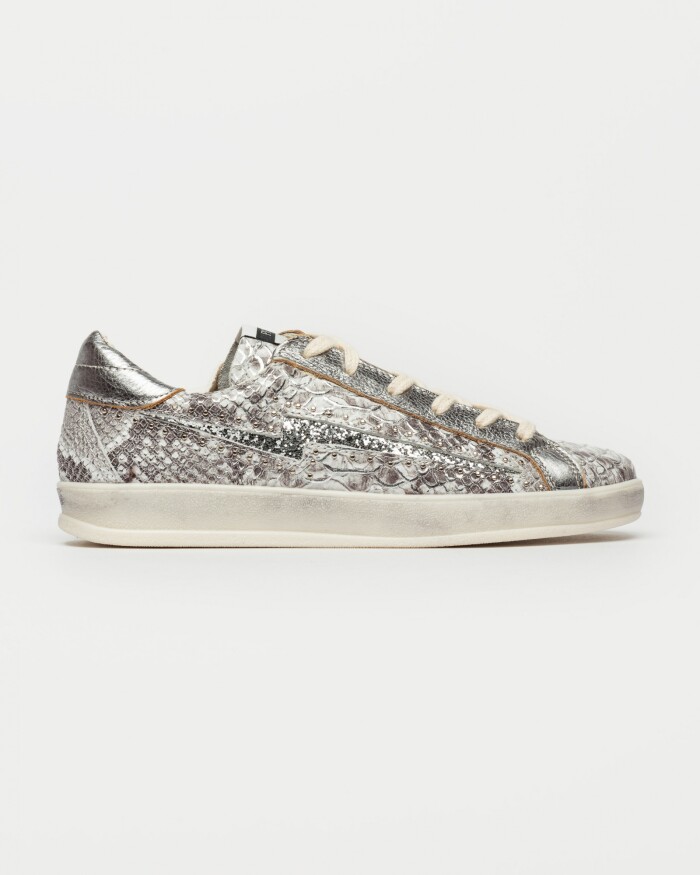 Sneaker Bowie En Snake Metalizado Metalizado
