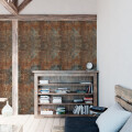 REVESTIMIENTO PVC PARA PARED MODELO METAL/RUST 10mm - 0.25X6m Revestimiento Pvc Para Pared Modelo Metal/rust 10mm - 0.25x6m