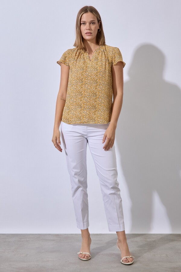 Blusa Dots MOSTAZA/MULTI