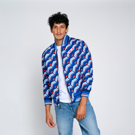 CAMPERA RAMSEY CNdeF Nacional Hombre Azul Marino, Azul Royal, Rojo