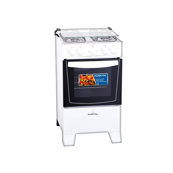 COCINA COMBINADA 4 HORNALLAS, HORNO ELÉCTRICO, AUTO LIMPIANTE- BLANCA S/E blanco
