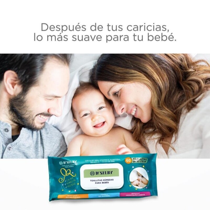 Toallitas Húmedas De Bebé Dr Selby 2 X 60 Uds. Toallitas Húmedas De Bebé Dr Selby 2 X 60 Uds.