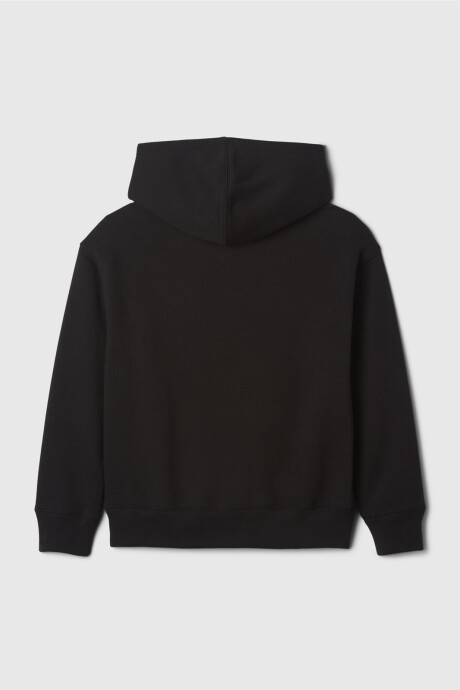 Buzo Canguro Logo Gap Niño True Black V2