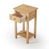Mesa De Luz Alta Mari 1 Cajón Miel Md001m Mesa De Luz Alta Mari 1 Cajón Miel Md001m