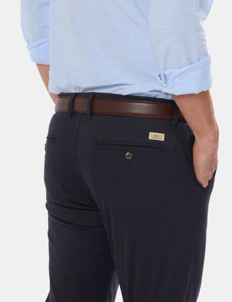 PANTALON CLÁSICO CON SPANDEX Azul