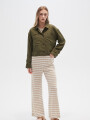 Chaqueta Minara Verde Oliva Oscuro