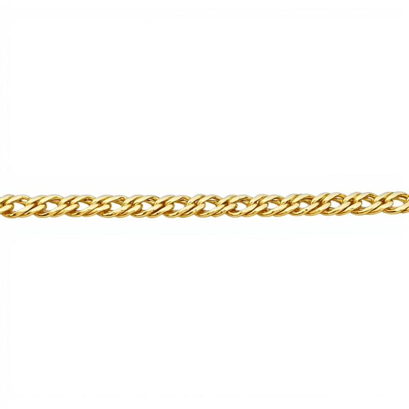 Pulsera Barbada doble -Oro bajo-Sin Piedra-PU8043 sinpiedra
