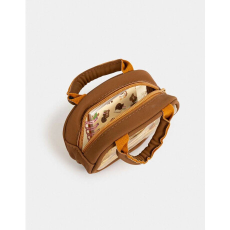 Set De Librería En Mini Carterita Marron Camel