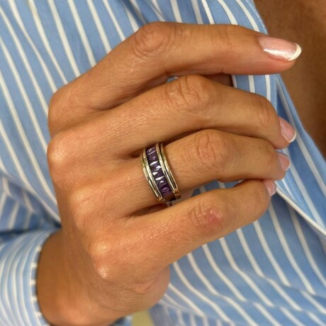 Anillo Bonjour - Plata y Oro Anillo Bonjour - Plata y Oro