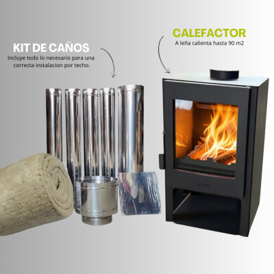 Calefactor Zeta 7.5 kw con Kit de techo Magna Calefactor Zeta 7.5 kw con Kit de techo Magna