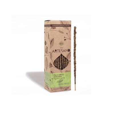 Sahumerio artesanal palo santo y jengibre Sagrada Madre Linea Artesano Palo Santo Y Je