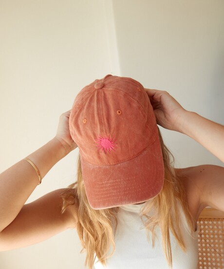 CAP SUN WASHED ORANGE