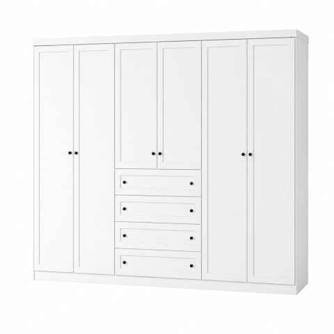 PLACARD ROPERO AMERICANO 6 PUERTAS MDF PLACARD ROPERO AMERICANO 6 PUERTAS MDF