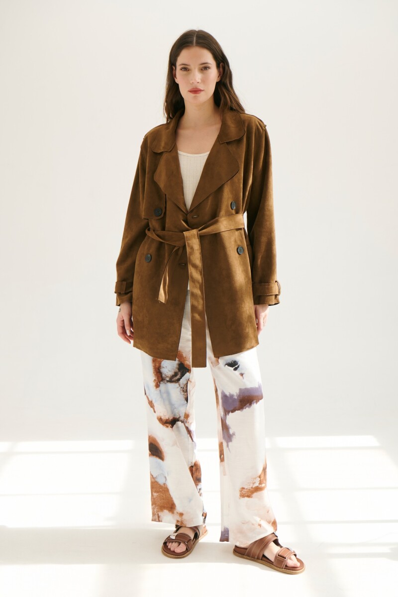 TRENCH SUEDE GAMUZA