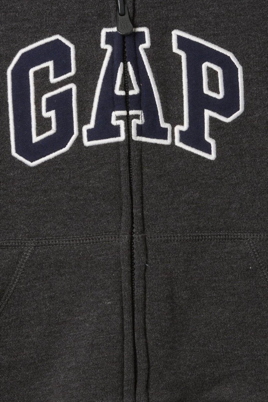 Canguro Con Cierre Logo Gap Toddler Niño B85 Charcoal Heather