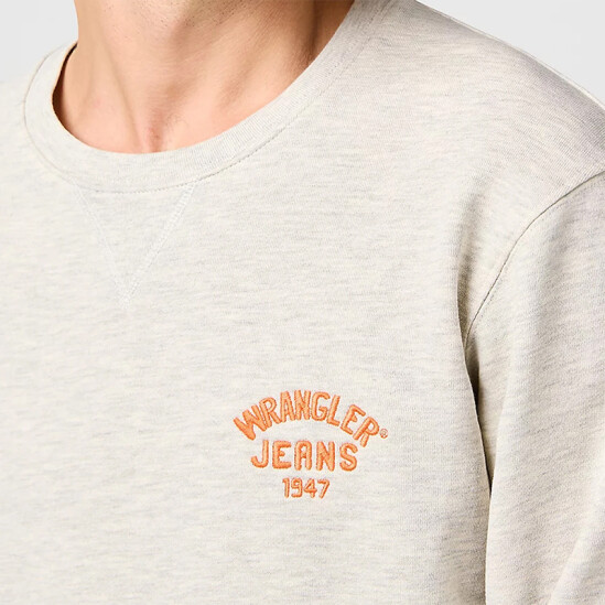 Buzo Wrangler Small Logo Gris