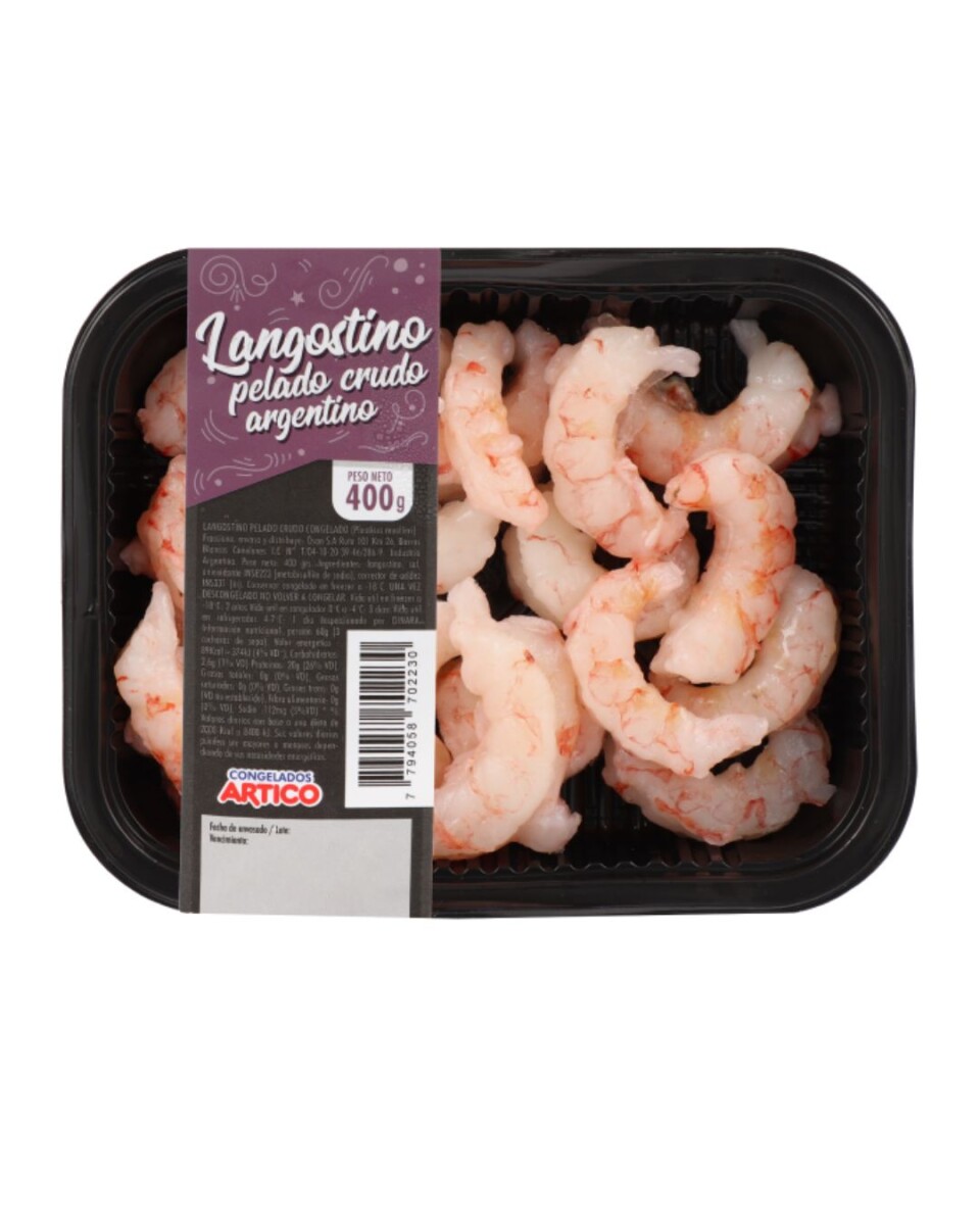 LANGOSTINO PELADO CRUDO ARGENTINO 400G 