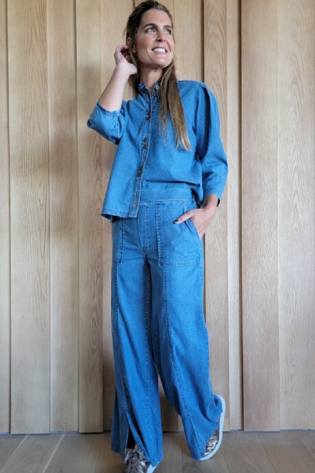 Pantalón Dubai Denim fino azul
