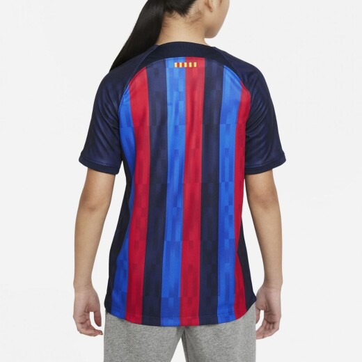 Camiseta Nike Futbol FCB Niño y Df Stad Jsy Ss Obsidian S/C