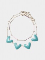 Set De Collares Corazones multicolor