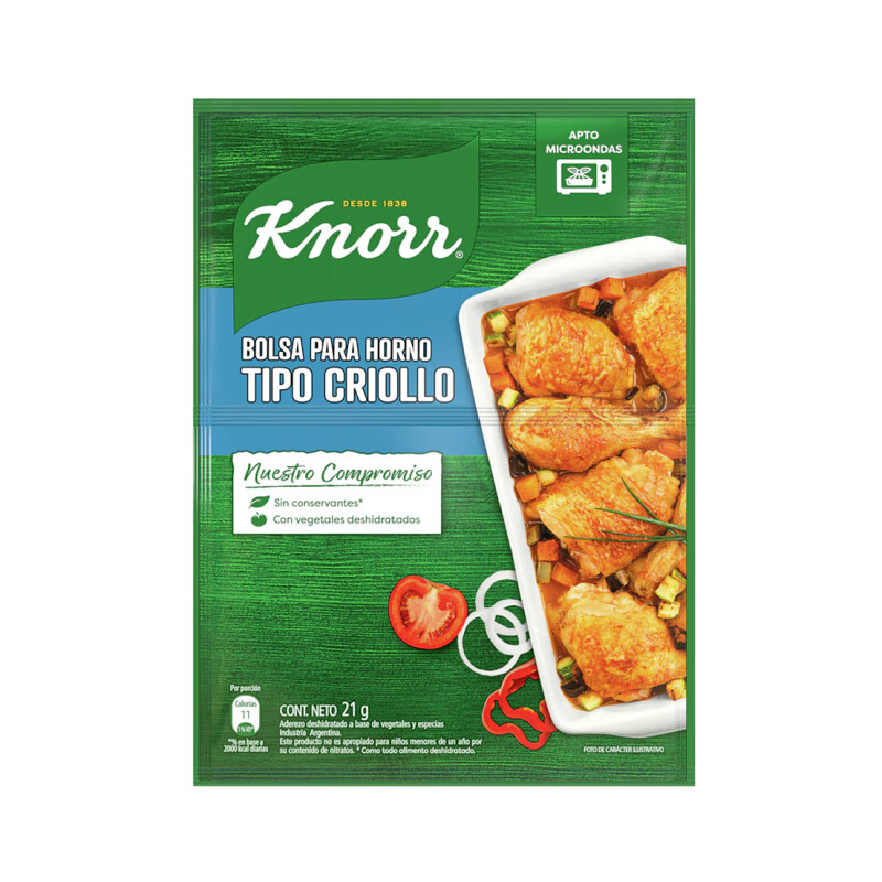 KNORR CARNE TIPO CRIOLLO 25G Knorr Carne Tipo Criollo 25g