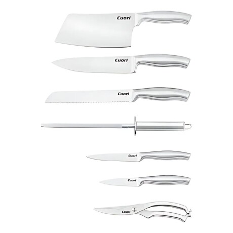 Set de Cuchillos con Mango de Acero Inox. Cuori Nacar 8 Piezas Set de Cuchillos con Mango de Acero Inox. Cuori Nacar 8 Piezas