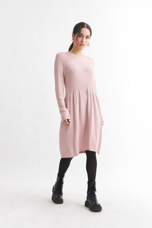 Vestido tejido manga larga ROSA
