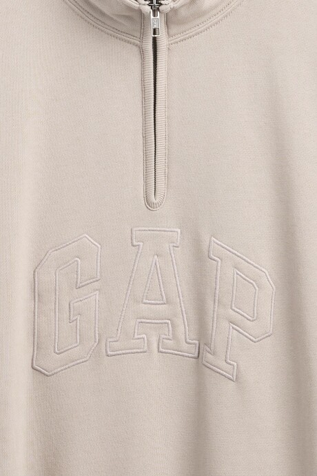 Buzo Deportivo Medio Cierre Logo Gap Hombre Quail