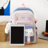 Set Mochila Impermeable Kawaii Estilo Coreano 5 Piezas Variante Color Lila