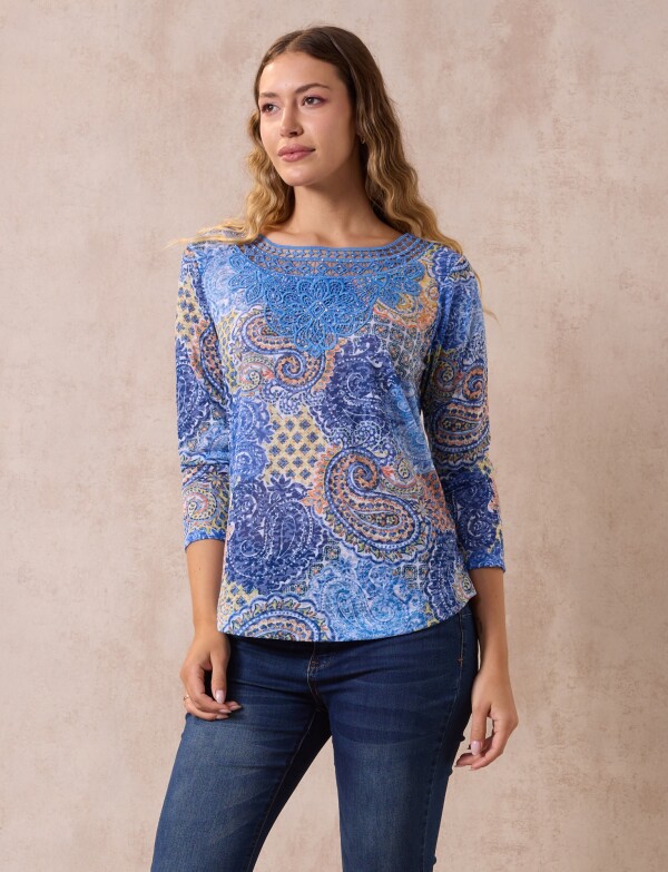 Blusa Calada AZUL/MULTI