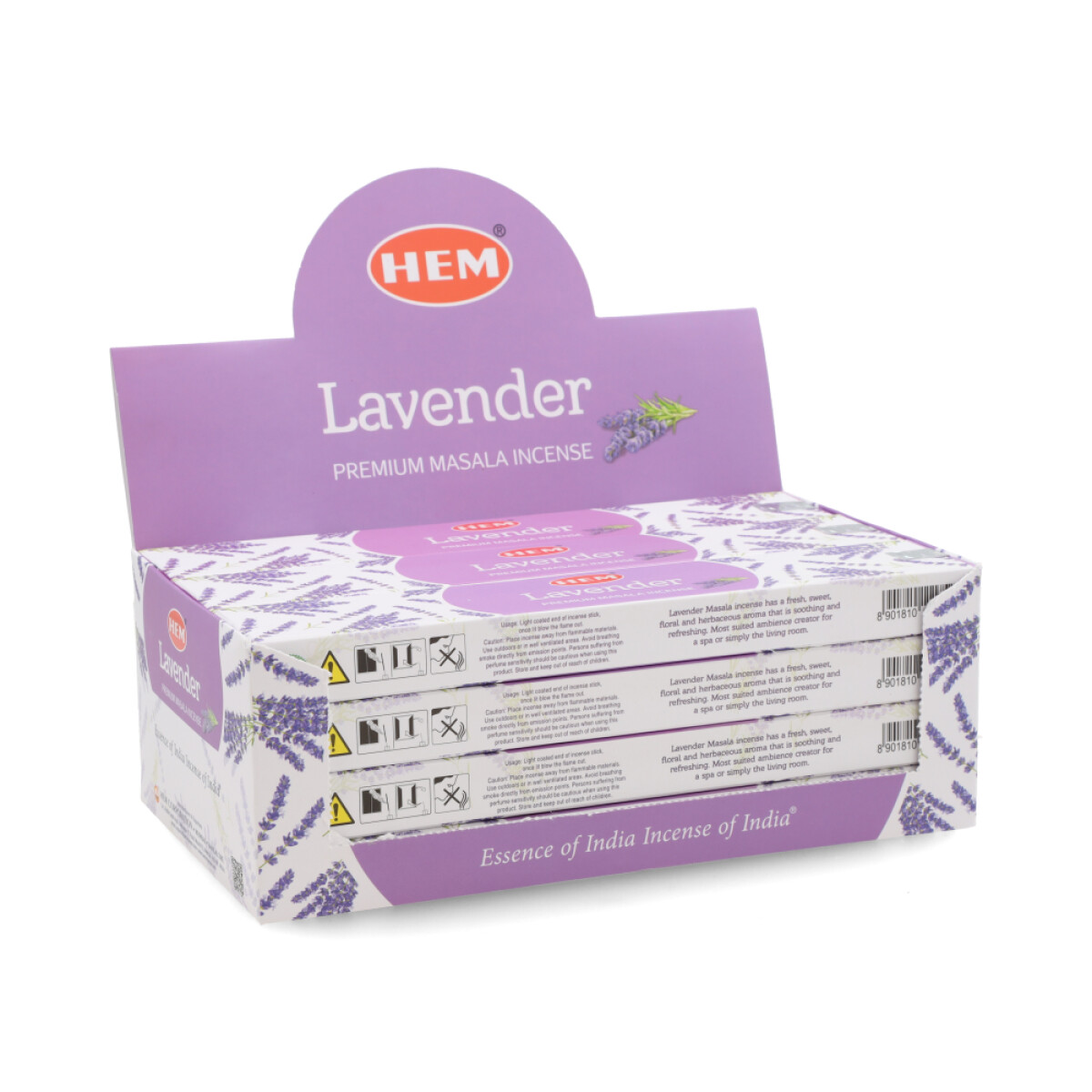 INCIENSO HEM PREMIUM CAJA X12 - Lavanda 