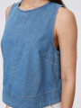 Blusa Wonk Azul Medio