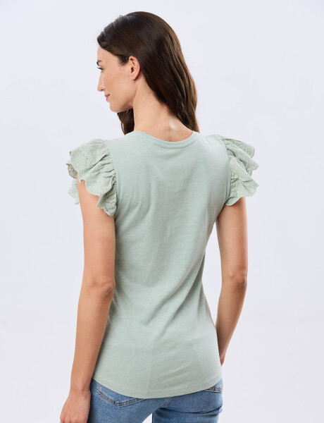 REMERA LISA DE ALGODÓN Verde