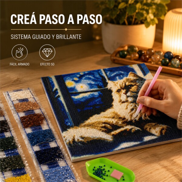 Kit de Pintura Diamante 5D Diamond Painting 30 x 30 cm DISEÑO 1