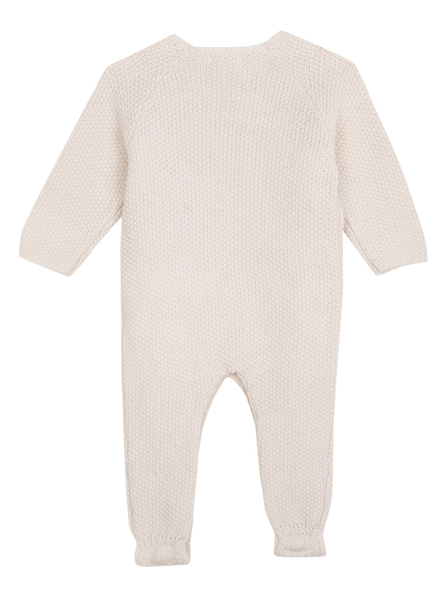 Pelele De Punte De Arroz Blanco Roto