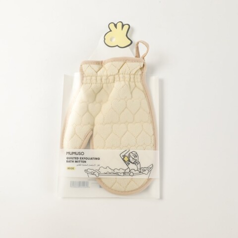 GUANTE EXFOLIANTE PARA BAÑO ACOLCHADO (BEIGE) GUANTE EXFOLIANTE PARA BAÑO ACOLCHADO (BEIGE)