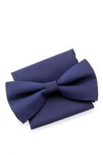 Moña con pañuelo Azul Marino
