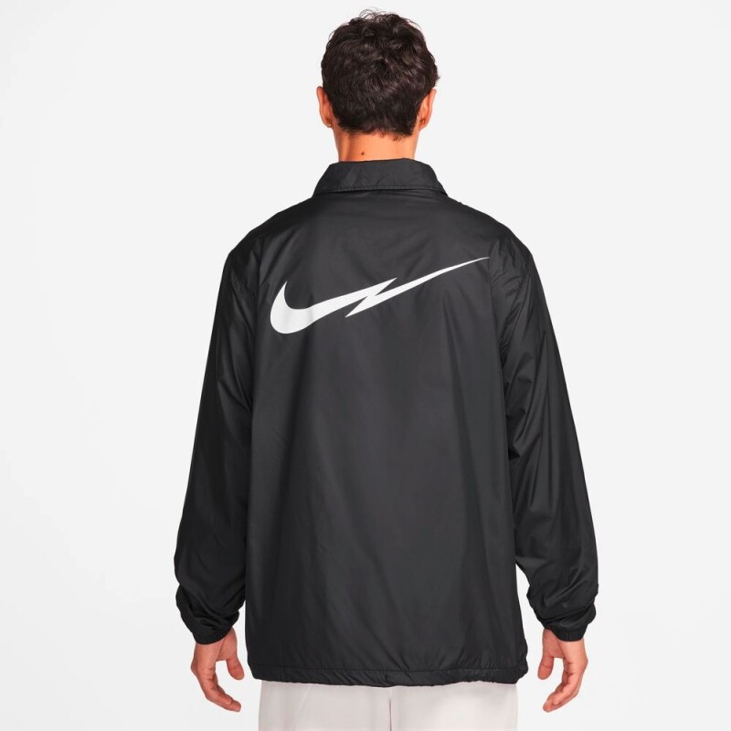 Jacket Nike Club Coaches Bolt de Hombre Negro