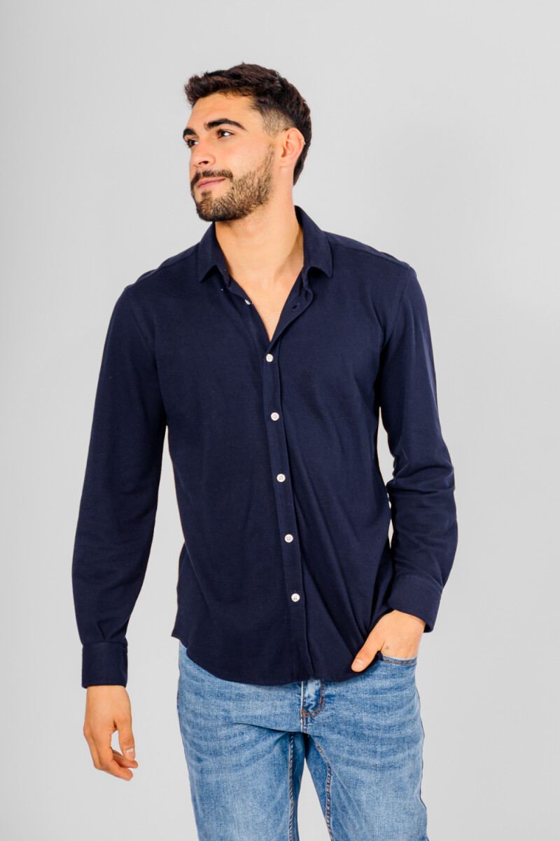 Camisa Fau - Azul Marino 