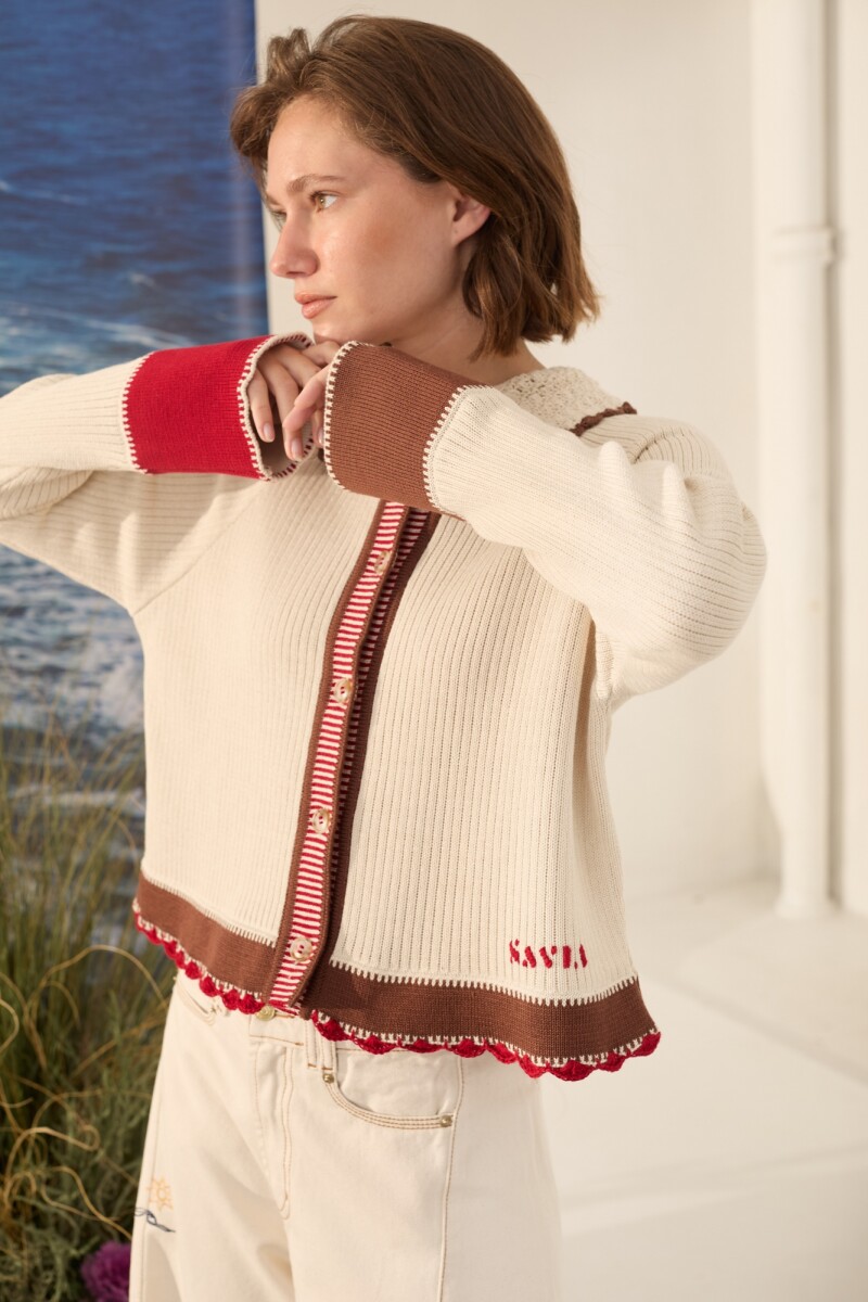 CARDIGAN OLA Crudo