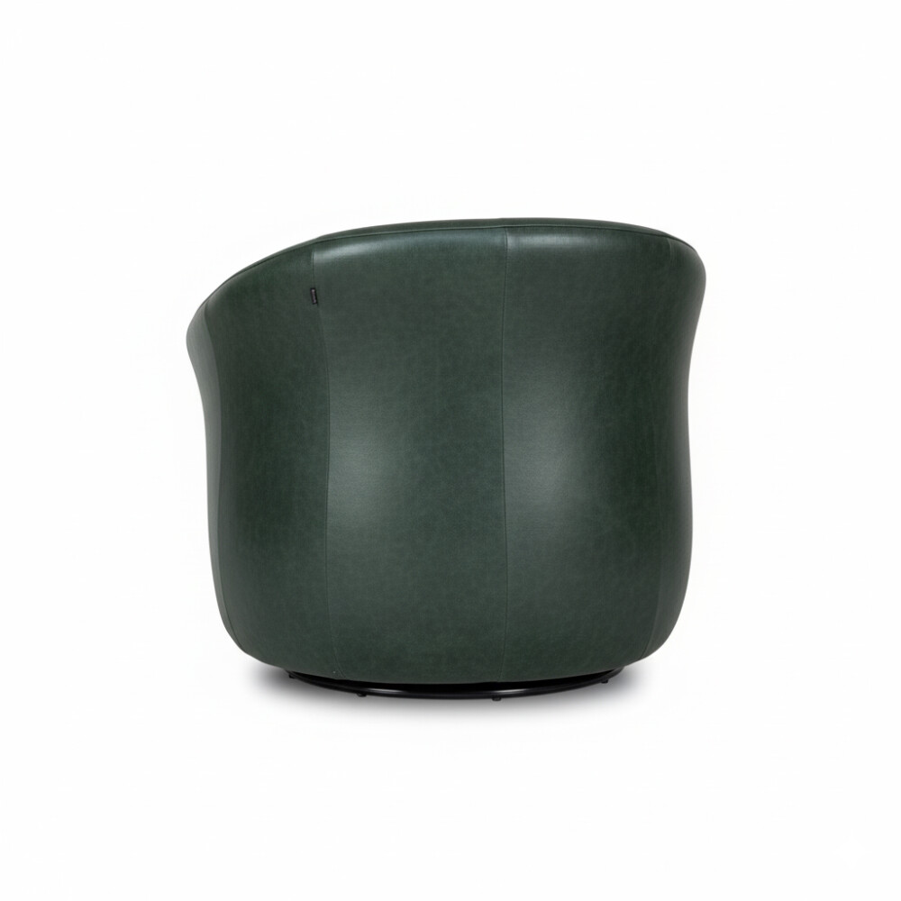 Butaca Giratoria 1 Cuerpo Air Vintage - 100% Cuero Green
